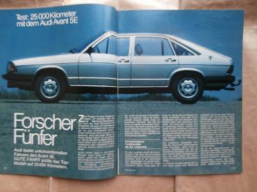 Gute Fahrt 10/1978 Audi 100 Avant 5E Dauertest,Karmann LT 28D,