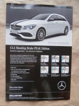 Mercedes Benz CLA Shooting Brake PEAK Edition 180 AMG Line Prospektblatt