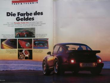 rallye racing 3/1993 Porsche 911 Turbo 3.6,Rover 220 Coupé vs. Opel Calibra Turbo,Omega A 3000 Dauertest,