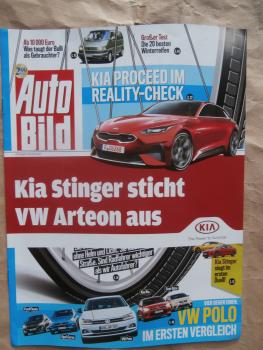 Auto Bild Kia Stinger 3.3 T-GDI AWD vs. VW Arteion 2.0 TSI 4Motion