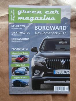 green car magazine 10+11/2016 Borgward, Nissan Leaf Tekna, VW e-Golf, Toyota Prius+,Tesla Modelle,
