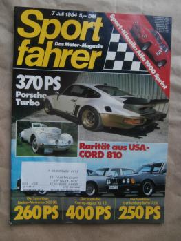 Sportfahrer 7/1984 Krankenberg 735i E23 vs. Brabus 500SEL W126 vs. Koenig Jaguar XJ12,