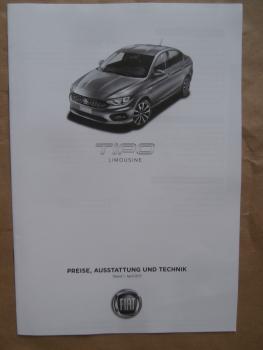 Fiat Tipo Limousine  Benzin Diesel Preisliste 1.April 2017