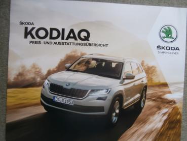 Skoda Kodiaq Preisliste April 2018