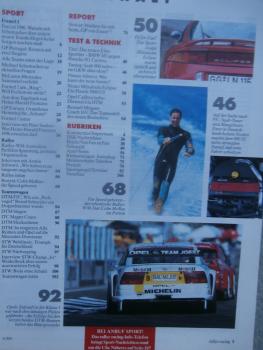 rallye racing 11/1995 BMW M3 E36 Coupé vs. Porsche 911 Carrera,Renault Mégane Coach 16V,G&W Saab 900 turbo,