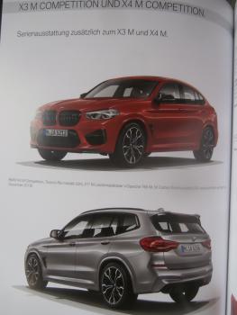 BMW X3 M F97 X4 M F98 X3 M40i M40d (G01),X4 (G02) M40i M40d Katalog August 2019 +Individual