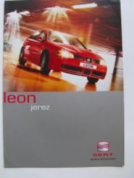 Seat Leon jerez Sondermodell Prospekt 3/2003 Rarität