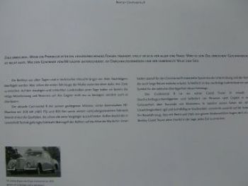 Bentley Prospekt 2000 Continental R +T + Azure NEU