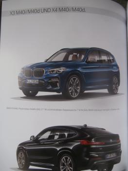 BMW X3 M F97 X4 M F98 X3 M40i M40d (G01),X4 (G02) M40i M40d Katalog August 2019 +Individual