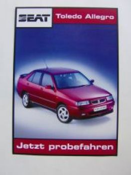 Seat Toledo Allegro 1,6MPI Prospektblatt NEU