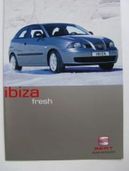 Seat Ibiza fresh Sonderprospekt 1/2003 NEU