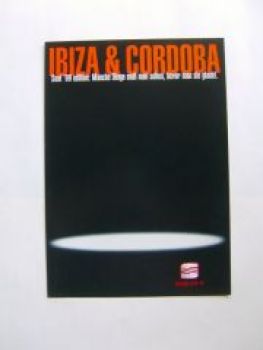 Seat Ibiza & Cordoba 1999 Edition Prospekt NEU
