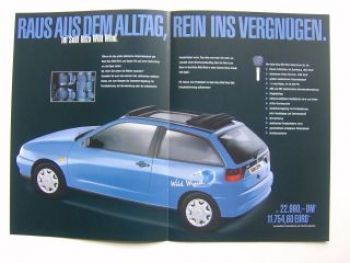 Seat Ibiza Wild Wind Prospekt 2/1999 NEU