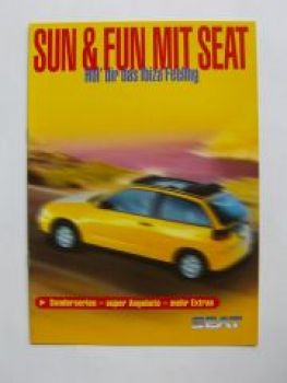 Seat Sun & Fun Ibiza Vivo, Cupra2 Prospekt 4/1998 NEU