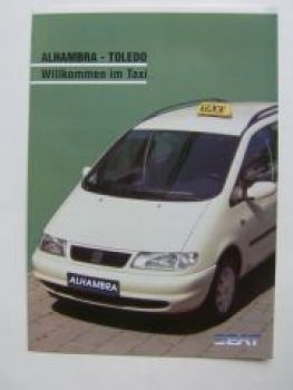 Seat Alhambra +Toledo TAXI Sonderprospekt NEU