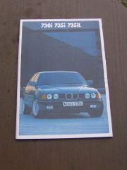 BMW 7er E32 Limousine Prospekt 730i 735i 735iL 1986
