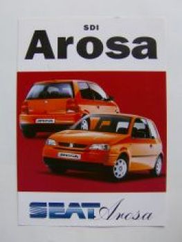 Seat Arosa SDI Prospekt Dänemark 1998