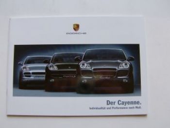 Porsche Cayenne Prospekt Vorstellung 955 Oktober 2005