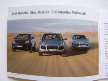 Porsche Cayenne Prospekt Vorstellung 955 Oktober 2005