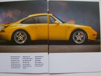 Porsche 911 Carrera RS Sonderprospekt Februar 1995 (993) NEU