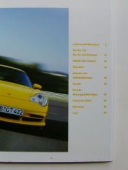 Porsche 911 GT3 Prospekt Leidenschaft Motorsport Dezember 2002 (