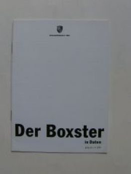 Porsche Boxster Preisliste 1.August 1996 NEU (986)