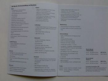 Porsche Boxster Preisliste 1.August 1996 NEU (986)