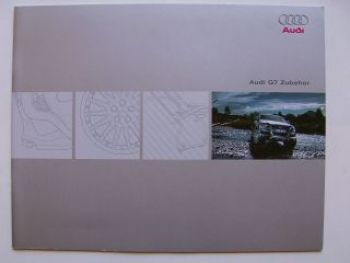 Audi Q7 Zubehör Prospekt Februar 2006 NEU Großformat