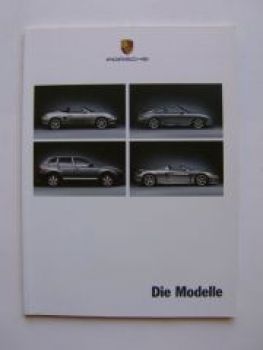 Porsche Die Modelle Prospekt CarreraGT, 911 (996), Cayenne (955)