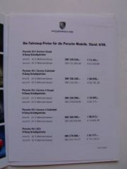 Porsche Die Modelle Prospekt 911 (996) Boxster (986) 7/1999