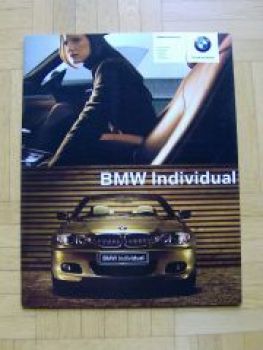 BMW Individual 3er Reihe E46 Prospekt 2003 Rarität