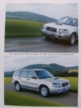 Subaru Allrad-PKW Hersteller Infoprospekt alle Modelle NEU