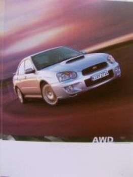 Subaru Impreza Prospekt Dezember 2002 NEU