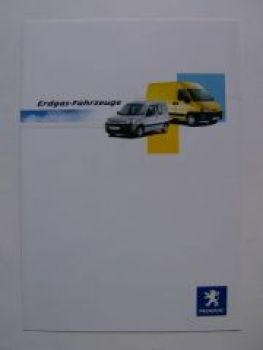Peugeot Erdgas-Fahrzeuge Prospekt März 2004 NEU