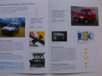 Peugeot Erdgas-Fahrzeuge Prospekt März 2004 NEU