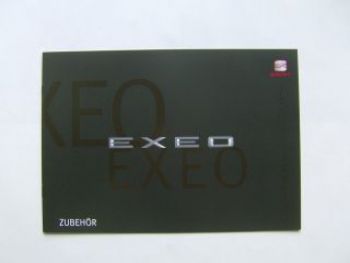 Seat Exeo Zubehör Prospekt März 2009 NEU