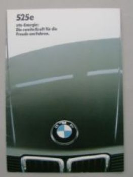 BMW 5er Prospekt 525eta +Katalysator September 1984 E28