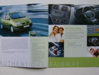 Renault Scenic +RX4 Ausstattungspakete Prospekt 3/2002 NEU