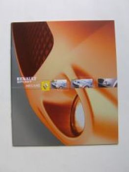 Renault Sport Megane Prospekt März 2004 NEU