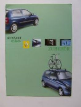 Renault Clio Zubehör Prospekt Mai 2002 NEU