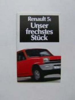 Renault R5 Prospekt 1977 +TS +GTL Rarität