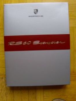 Porsche Boxster RS60 Sypder Prospekt in Box September 2007