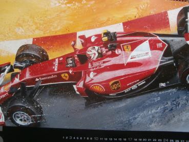 Mahle The Art of Racing Kalender 2015 Ferrari F14 T +WRC Citroen DS3 +Penske Racing Ford Fusion