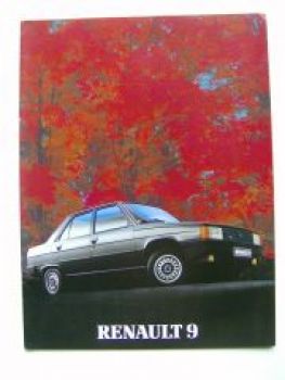 Renault 9 +GTS +TSE +GTD Prospekt Rarität