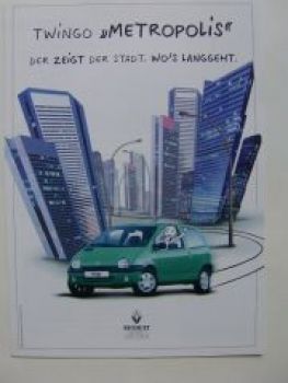 Renault Twingo Metropolis Prospekt Oktober 1998 NEU