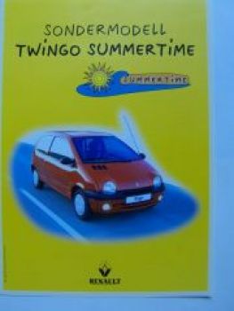 Renault Twingo Summertime Prospekt Sondermodell Juni 1999