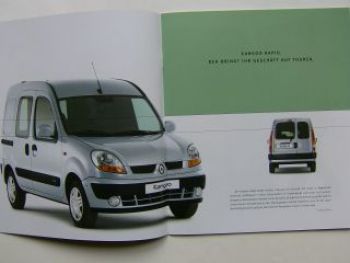 Renault Kangoo Rapid +4X4 Prospekt Juni 2003 NEU