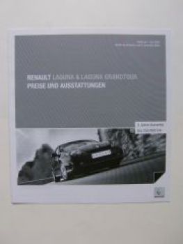 Renault Laguna & Grandtour Prospekt +Preise Juni 2009 NEU