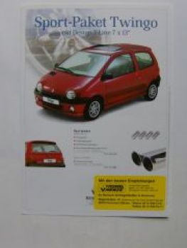 Renault Sport-Paket Twingo Prospektblatt 1/1999