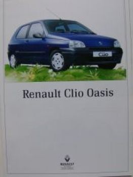 Renault Clio Oasis Prospekt Januar 1997 NEU